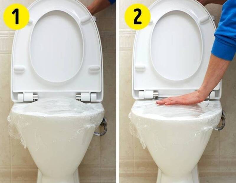 Cách xử lý hầm cầu bị nghẹt bằng màng bọc thực phẩm