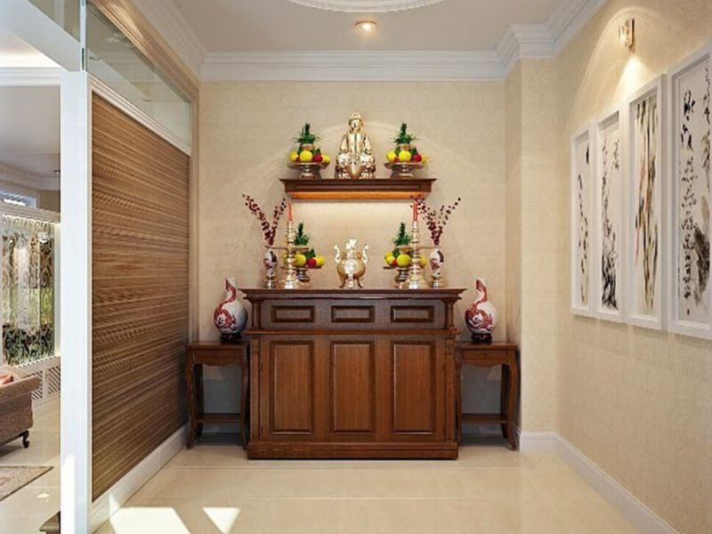 Dưới phòng thờ là vị trí kiêng kỵ khi đặt hầm cầu
