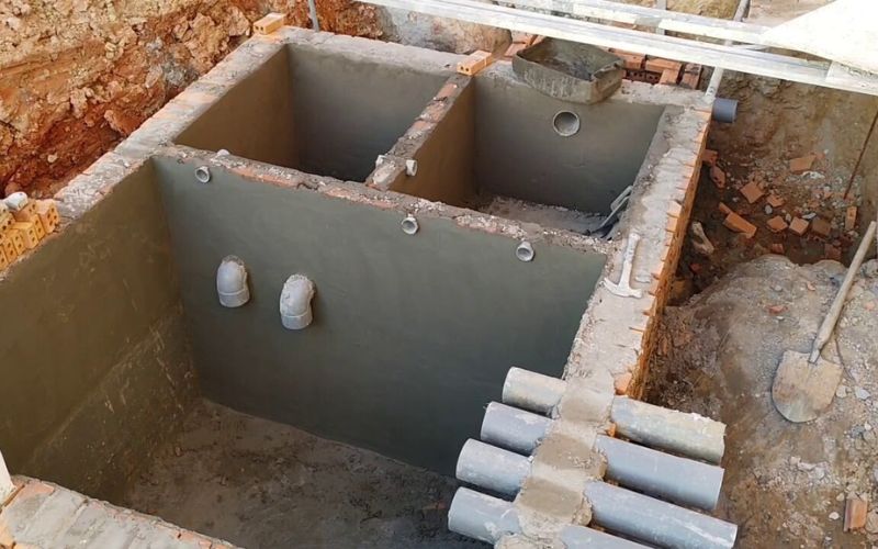 Nguyên tắc xây hầm cầu tự hoại cần xác định diện tích hầm